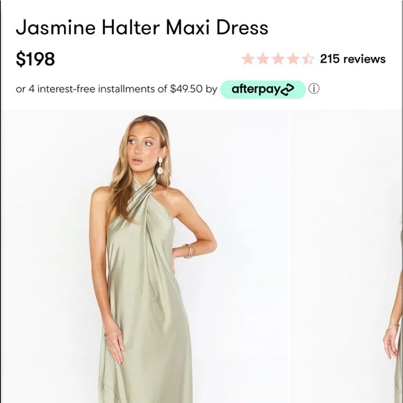 Show Me Your MuMu | Dresses | Show Me Your Mumu Jasmine Halter Maxi Dress |  Poshmark